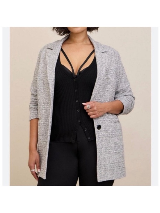 Torrid Studio Double Knit Boyfriend Blazer - Picture 10 of 12
